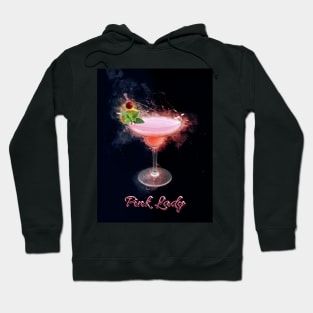 Pink Lady Cocktail Drink Happy Hour Party Hoodie